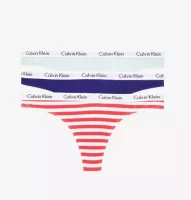 Farebné tangá Calvin Klein – 3 kusy v balení