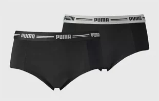 Kalhotky Puma Iconic Mini Short 2 Pack Black